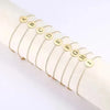 ARMBAND MIT BUCHSTABEN GOLD & SILBER - DAMEN & HERREN ARMBÄNDER - Königlicher Siegelring