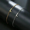 ARMBAND MIT BUCHSTABEN GOLD SILBER KLASSISCH, ELEGANTES SCHMUCKSTÜCK FÜR DAMEN UND HERREN - Königlicher Siegelring