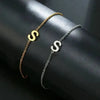ARMBAND MIT BUCHSTABEN GOLD SILBER KLASSISCH, ELEGANTES SCHMUCKSTÜCK FÜR DAMEN UND HERREN - Königlicher Siegelring