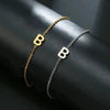 ARMBAND MIT BUCHSTABEN GOLD SILBER KLASSISCH, ELEGANTES SCHMUCKSTÜCK FÜR DAMEN UND HERREN - Königlicher Siegelring