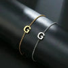 ARMBAND MIT BUCHSTABEN GOLD SILBER KLASSISCH, ELEGANTES SCHMUCKSTÜCK FÜR DAMEN UND HERREN - Königlicher Siegelring