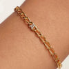 ARMBAND MIT BUCHSTABEN IN GOLD 925 STERLING SILBER - PERSONALISIERTE ELEGANZ FÜR DAMEN - Königlicher Siegelring