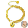 ARMBAND MIT BUCHSTABEN IN GOLD: IHR PERSÖNLICHER STIL - Königlicher Siegelring