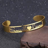 ARMBAND MIT NAMEN AUS GOLDFARBENEM EDELSTAHL UND GRAVUR - Königlicher Siegelring