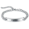 ARMBAND MIT NAMEN FÜR MANNER PERSONALISIERTE - GLIEDERKETTE SCHMUCKARMBAND - Königlicher Siegelring