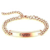 ARMBAND MIT NAMEN FÜR MANNER PERSONALISIERTE - GLIEDERKETTE SCHMUCKARMBAND - Königlicher Siegelring