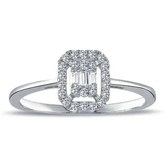 Diamant Ring Baguette 0,20 Karat - Eleganz Und Raffinesse - Königlicher Siegelring