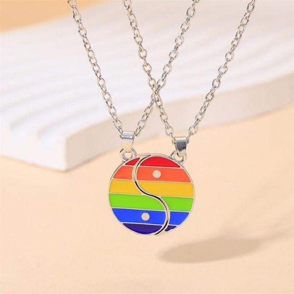 freundschaftsketten-fur-2-tai-chi-acht-trigramme-halskette-regenbogen-magnetismus-geometrie-schmuck