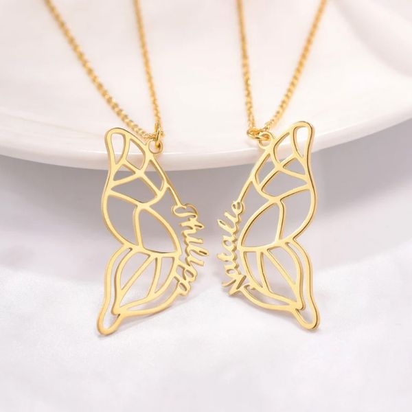    freundschaftsketten-für-2-herz-silber-und-gold-personalisierte-kette-mit-namen-schmetterling