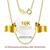 GOLDKETTE DAMEN 417 : ECHTES 10K MASSIVGOLD 0,6MM BOX KETTE AU417 GELBGOLD 10K HALSKETTE - Königlicher Siegelring