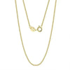 GOLDKETTE DAMEN 417 : ECHTES 10K MASSIVGOLD 0,6MM BOX KETTE AU417 GELBGOLD 10K HALSKETTE - Königlicher Siegelring