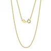 GOLDKETTE DAMEN 417 : ECHTES 10K MASSIVGOLD 0,6MM BOX KETTE AU417 GELBGOLD 10K HALSKETTE - Königlicher Siegelring