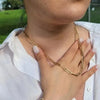 GOLDKETTE DAMEN 585 ECHT 14 KARAT MASSIV GELBGOLD BUROKLAMMER KETTE - Königlicher Siegelring