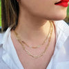 GOLDKETTE DAMEN 585 ECHT 14 KARAT MASSIV GELBGOLD BUROKLAMMER KETTE - Königlicher Siegelring