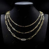 GOLDKETTE DAMEN 585 ECHT 14 KARAT MASSIV GELBGOLD BUROKLAMMER KETTE - Königlicher Siegelring