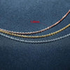 GOLDKETTE DAMEN 585 - ECHTE 14K MASSIV GOLD KABELKETTE - Königlicher Siegelring