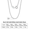 GOLDKETTE DAMEN 585 - ECHTE 14K MASSIV GOLD KABELKETTE - Königlicher Siegelring