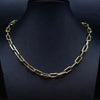 GOLDKETTE DAMEN 585 OHNE ANHÄNGER - 14 KARAT ECHTGOLD BÜROKLAMMER KETTE - Königlicher Siegelring