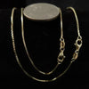 GOLDKETTE DAMEN 585 OHNE ANHÄNGER - MASSIVE 14 KARAT GOLD BOX KETTE - Königlicher Siegelring