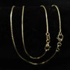 GOLDKETTE DAMEN 585 OHNE ANHÄNGER - MASSIVE 14 KARAT GOLD BOX KETTE - Königlicher Siegelring