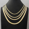 GOLDKETTE DAMEN ECHT 10 KARAT GOLD MASSIV FISCHGRAT KETTE - Königlicher Siegelring