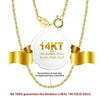 GOLDKETTE DAMEN ELEGANTE 585-14K-MASSIV GOLD KABELKETTE - Königlicher Siegelring