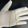 GOLDKETTE DAMEN HERREN 10K ECHTES GELBGOLD BUROKLAMMER KETTE - Königlicher Siegelring