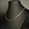 GOLDKETTE DAMEN HERREN 10K ECHTES GELBGOLD BUROKLAMMER KETTE - Königlicher Siegelring