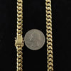 GOLDKETTE DAMEN HERREN 14K ECHT GOLD MIAMI CUBAN LINK KETTE - 22 ZOLL GELBGOLD GOLD KETTE - Königlicher Siegelring
