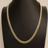 GOLDKETTE DAMEN HERREN 14K ECHT GOLD MIAMI CUBAN LINK KETTE - 22 ZOLL GELBGOLD GOLD KETTE - Königlicher Siegelring