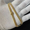 GOLDKETTE DAMEN HERREN 14K ECHT GOLD MIAMI CUBAN LINK KETTE - 22 ZOLL GELBGOLD GOLD KETTE - Königlicher Siegelring
