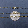 GOLDKETTE DAMEN HERREN 14K SOLID GOLD SPIEGEL KETTE - 2.5MM GELB GOLD KETTE - Königlicher Siegelring