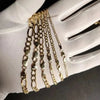 GOLDKETTE DAMEN HERREN ECHT 585 14 KARAT GOLD MASSIV GLIEDERKETTE - Königlicher Siegelring