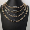 GOLDKETTE DAMEN OHNE ANHÄNGER - ECHT 14 KARAT ROSE GELB GOLD BÜROKLAMMER KETTE ITALIENISCHER STIL - Königlicher Siegelring