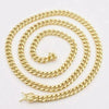 GOLDKETTE HERREN : 6MM MIAMI KUBA ECHT 10K GELBGOLD GOLD KETTE - Königlicher Siegelring
