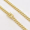 GOLDKETTE HERREN : 6MM MIAMI KUBA ECHT 10K GELBGOLD GOLD KETTE - Königlicher Siegelring