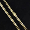 GOLDKETTE HERREN DAMEN 10K ECHT GOLD MIAMI CUBAN LINK - 6.7MM 20 ZOLL GOLD KETTE - Königlicher Siegelring