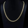 GOLDKETTE HERREN DAMEN 10K ECHT GOLD MIAMI CUBAN LINK - 6.7MM 20 ZOLL GOLD KETTE - Königlicher Siegelring