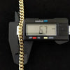 GOLDKETTE HERREN DAMEN 10K ECHT GOLD MIAMI CUBAN LINK - 6.7MM 20 ZOLL GOLD KETTE - Königlicher Siegelring