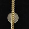 GOLDKETTE HERREN DAMEN 10K ECHT GOLD MIAMI CUBAN LINK - 6.7MM 20 ZOLL GOLD KETTE - Königlicher Siegelring
