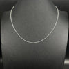 GOLDKETTE HERREN DAMEN 585 14 KARAT MASSIVES WEISSGOLD WEIZENKETTE HALSKETTE 1.2MM - Königlicher Siegelring