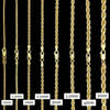 GOLDKETTE HERREN DAMEN 585 ECHT 14 KARAT GOLD GELB MASSIV OHNE ANHÄNGER SEILKETTE - Königlicher Siegelring