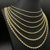 GOLDKETTE HERREN DAMEN 585 OHNE ANHÄNGER ECHT 14 KARAT GOLD GELB MASSIV SEILKETTE - Königlicher Siegelring