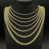 GOLDKETTE HERREN DAMEN MIAMI KUBANISCHE GLIEDERKETTE, ECHT 10 KARAT GOLD GELB MASSIV - Königlicher Siegelring