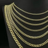 GOLDKETTE HERREN DAMEN MIAMI KUBANISCHE GLIEDERKETTE, ECHT 10 KARAT GOLD GELB MASSIV - Königlicher Siegelring