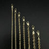 GOLDKETTE HERREN DAMEN SEILKETTE 585 ECHT 14 KARAT GOLD GELB MASSIV - Königlicher Siegelring