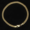 GOLDKETTE HERREN UND DAMEN MIAMI CUBAN LINK KETTE 4.5MM ECHTE 10K GOLD 417 (HALSKETTE UND ARMBAND) - Königlicher Siegelring