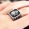 GOTHIC STYLE: SIEGELRING HERREN RABE & TOTENKOPF - Königlicher Siegelring