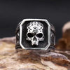 GOTHIC STYLE: SIEGELRING HERREN RABE & TOTENKOPF - Königlicher Siegelring