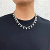 HERREN PERLENKETTE IN WEISS TREND - Königlicher Siegelring